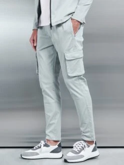 Garment Dye Cotton Cargo Pant In Stone