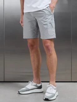 Active Cargo Short In Mid Grey