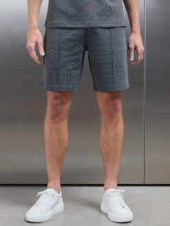 Cavour Textured Short In Grey -Cheap Shirts Shop CAVOUR SHORTS IN GREY 4257