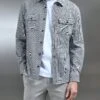 Checked Overshirt In Navy -Cheap Shirts Shop CHECKOVERSHIRT NAVY0307