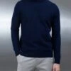 Chunky Knitted Sweatshirt In Navy 2 Chunky Knitted Sweatshirt In Navy -Cheap Shirts Shop CHUNKYKNITTEDCREWNECK NAVY 0996