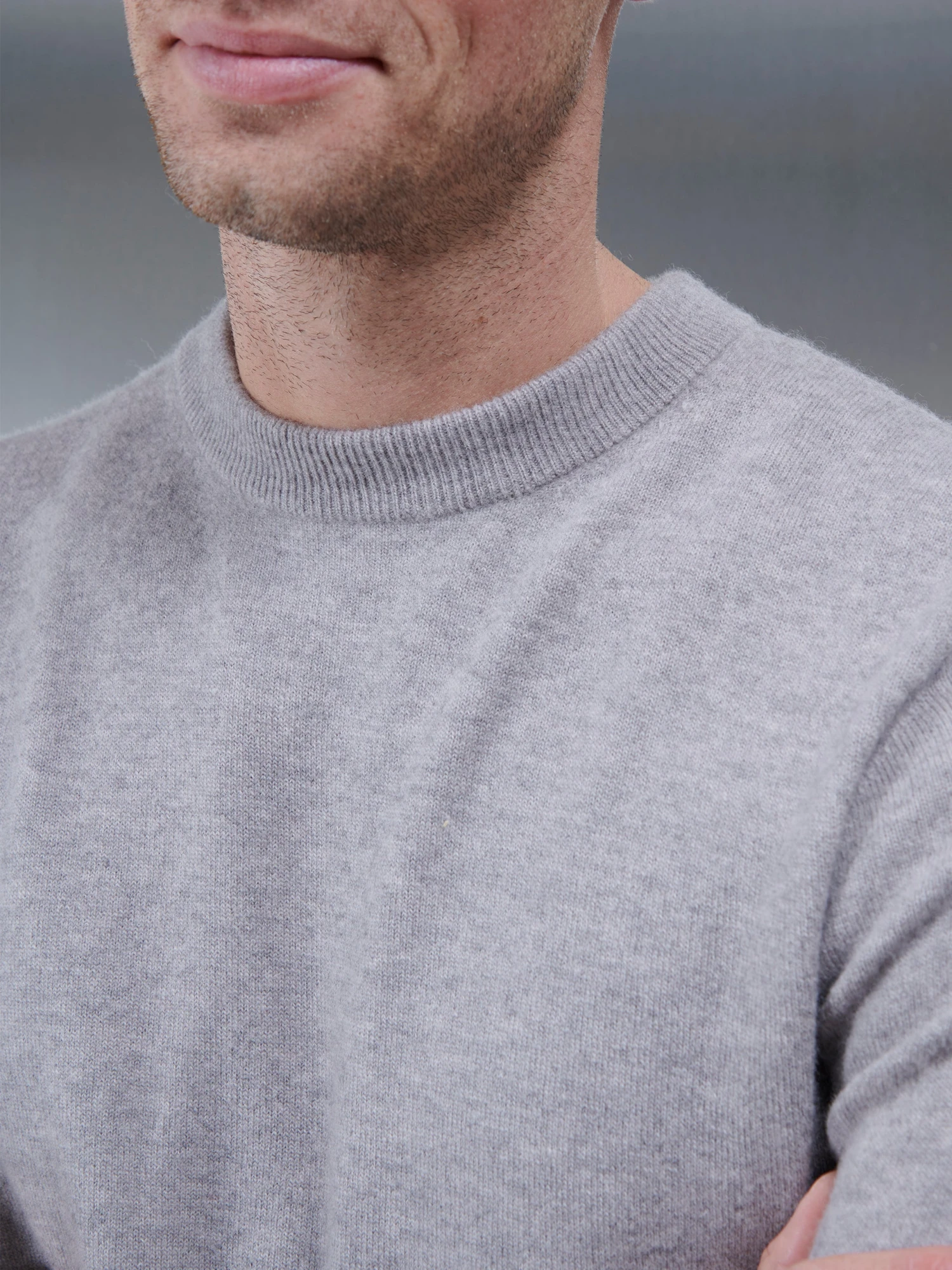 Chunky Knitted Sweatshirt In Stone 6 Chunky Knitted Sweatshirt In Stone - Image 4