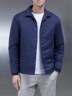 Coach Jacket In Navy -Cheap Shirts Shop COACHJACKETINNAVY29077