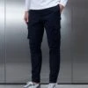 Cotton Cargo Pant In Navy