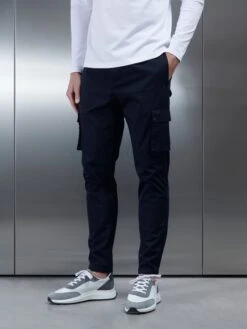 Cotton Cargo Pant In Navy