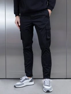 Cotton Cargo Pant In Black