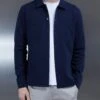 Cotton Jersey Overshirt In Navy 2 Cotton Jersey Overshirt In Navy -Cheap Shirts Shop COTTONJERSEYOVERSHIRTINNAVY4565