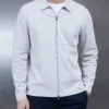 Cotton Jersey Zip Through Overshirt In Mid Grey 2 Cotton Jersey Zip Through Overshirt In Mid Grey -Cheap Shirts Shop COTTONJERSEYPOCKETZIPTHROUGHINMIDGREY3101