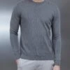 Cotton Knitted Crew Neck Sweatshirt In Sage -Cheap Shirts Shop COTTONKNITTEDSWEATSHIRTINSAGE1229