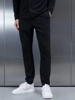 Cotton Twill Trouser In Black
