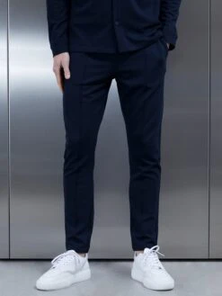 Cotton Twill Trouser In Navy