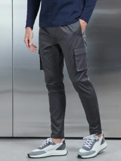 Cotton Cargo Pant In Grey