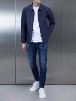 Cheap Shirts Shop -Cheap Shirts Shop CrinkleNylonCargoJacketinNAVY3561