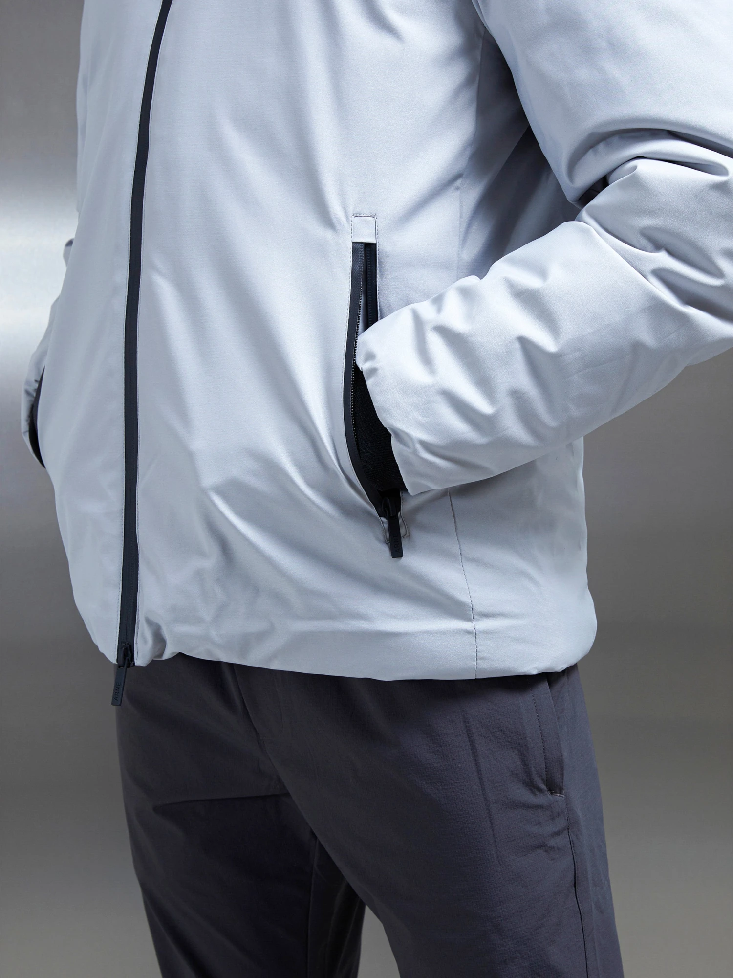 Down Windbreaker In Mid Grey 7 Down Windbreaker In Mid Grey - Image 5