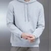 Essential Hoodie In Marl Grey -Cheap Shirts Shop ESSENTIALHOODIE MARLGREY 0684