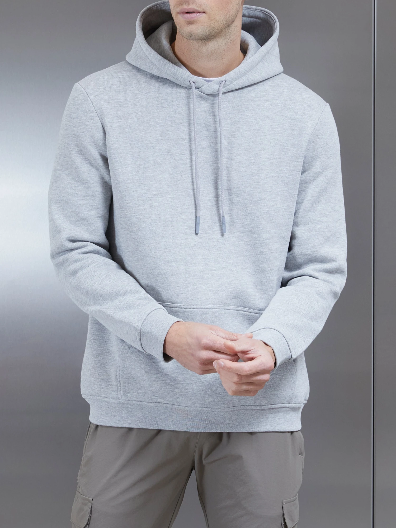 Essential Hoodie In Marl Grey 3 Essential Hoodie In Marl Grey