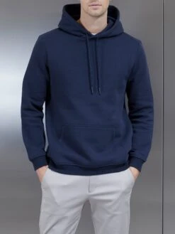 Essential Hoodie In Navy -Cheap Shirts Shop ESSENTIALHOODIE NAVY2519