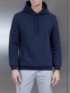 Essential Hoodie In Navy -Cheap Shirts Shop ESSENTIALHOODIE NAVY2534