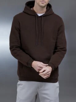 Essential Hoodie In Brown -Cheap Shirts Shop ESSENTIALHOODIEINBROWN1440