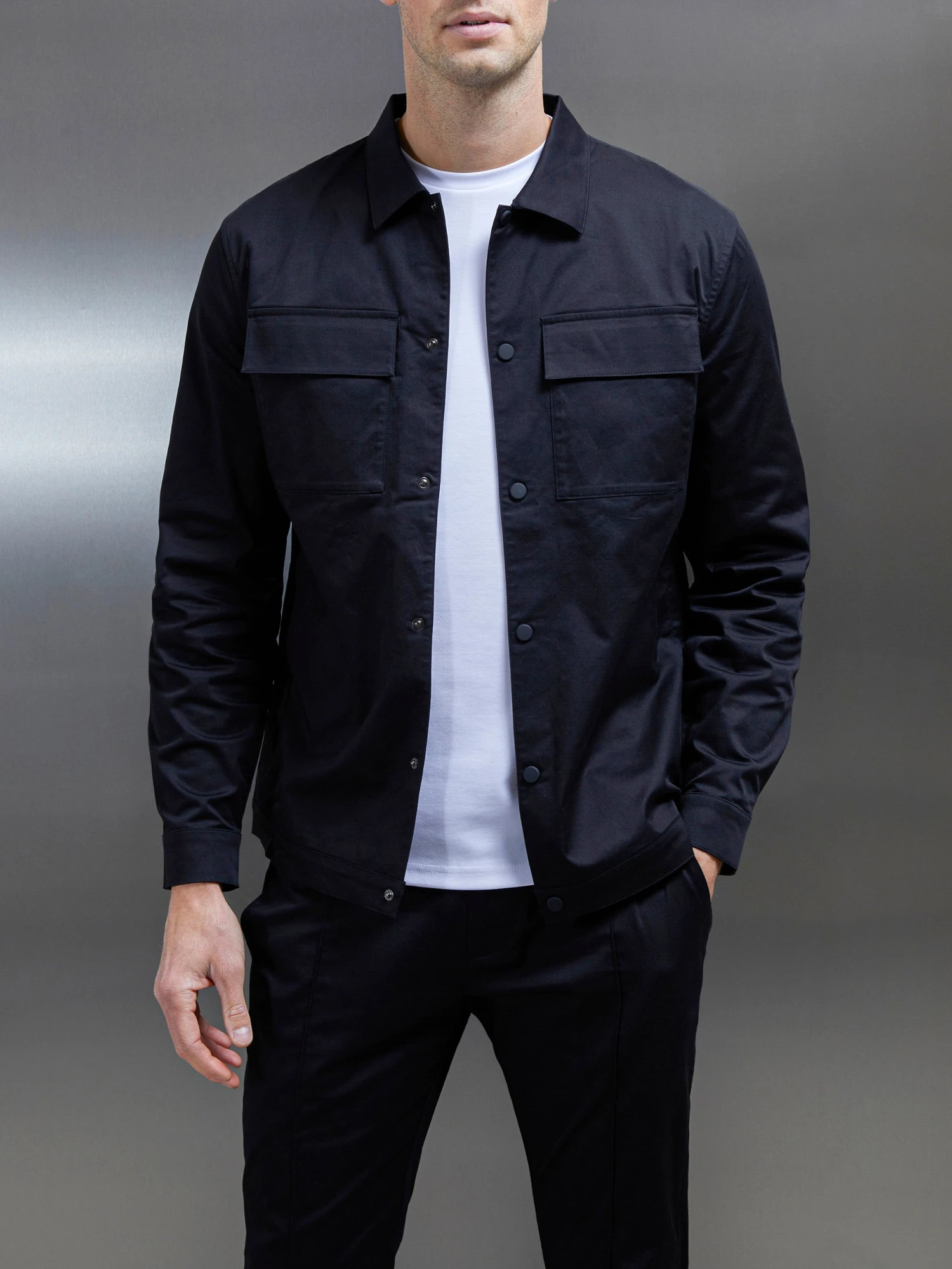 Essential Overshirt In Black 3 Essential Overshirt In Black