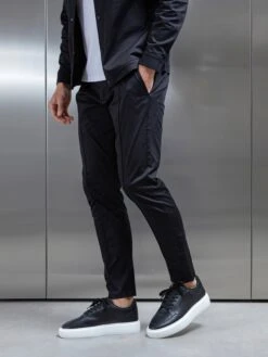 Essential Drawstring Trouser In Black -Cheap Shirts Shop ESSENTIALOVERSHIRTANDTROUSER BLACK2117