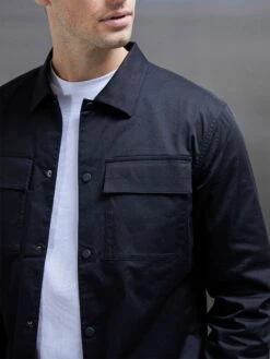 Essential Overshirt In Black 8 Essential Overshirt In Black -Cheap Shirts Shop ESSENTIALOVERSHIRTANDTROUSER BLACK2119