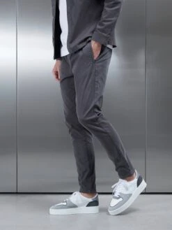 Garment Dye Cotton Trouser In Grey -Cheap Shirts Shop GARMENTDYE GREY 1164