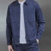 Garment Dye Overshirt In Navy -Cheap Shirts Shop GarmentDyeOvershirtinNavy2