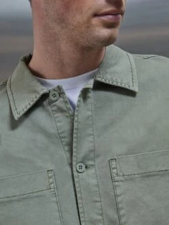 Garment Dye Overshirt In Olive 11 Garment Dye Overshirt In Olive -Cheap Shirts Shop GarmentDyeOvershirtinOlive7