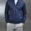 Hybrid Bomber Jacket In Navy -Cheap Shirts Shop HYBRIDBOMBERJACKET 5448