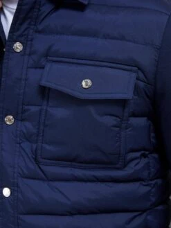 Hybrid Quilted Overshirt In Navy -Cheap Shirts Shop HYBRIDQUILTEDOVERSHIRT NAVY2692