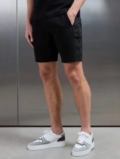Hybrid Cargo Short In Black
