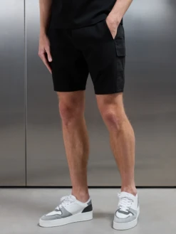 Hybrid Cargo Short In Black -Cheap Shirts Shop HYBRID CARGO SHORTS BLACK 5627