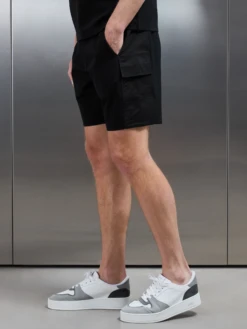Hybrid Cargo Short In Black -Cheap Shirts Shop HYBRID CARGO SHORTS BLACK 5630