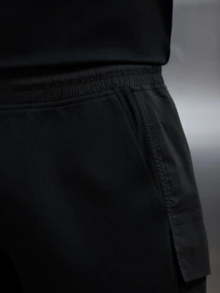 Hybrid Cargo Short In Black -Cheap Shirts Shop HYBRID CARGO SHORTS BLACK 5637