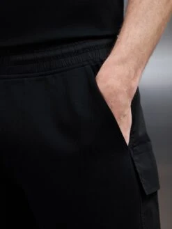 Hybrid Cargo Short In Black -Cheap Shirts Shop HYBRID CARGO SHORTS BLACK 5640