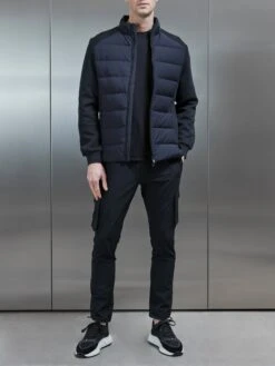 Hybrid Technical Puffer Jacket In Black 8 Hybrid Technical Puffer Jacket In Black -Cheap Shirts Shop HYBRID TECHNICAL PUFFER JACKET IN BLACK 4314