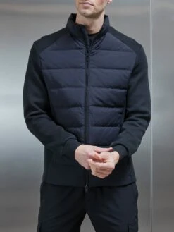 Hybrid Technical Puffer Jacket In Black 10 Hybrid Technical Puffer Jacket In Black -Cheap Shirts Shop HYBRID TECHNICAL PUFFER JACKET IN BLACK 4369