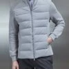 Hybrid Technical Puffer Jacket In Mid Grey 1 Hybrid Technical Puffer Jacket In Mid Grey -Cheap Shirts Shop HYBRID TECHNICAL PUFFER JACKET IN MID GREY4254
