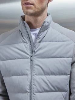 Hybrid Technical Puffer Jacket In Mid Grey 9 Hybrid Technical Puffer Jacket In Mid Grey -Cheap Shirts Shop HYBRID TECHNICAL PUFFER JACKET IN MID GREY4257