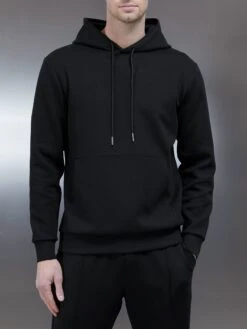 Interlock Jersey Hoodie In Black