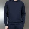 Interlock Neoprene Hoodie In Navy -Cheap Shirts Shop INTERLOCKNEOPRENEHOODIEINNAVY3864