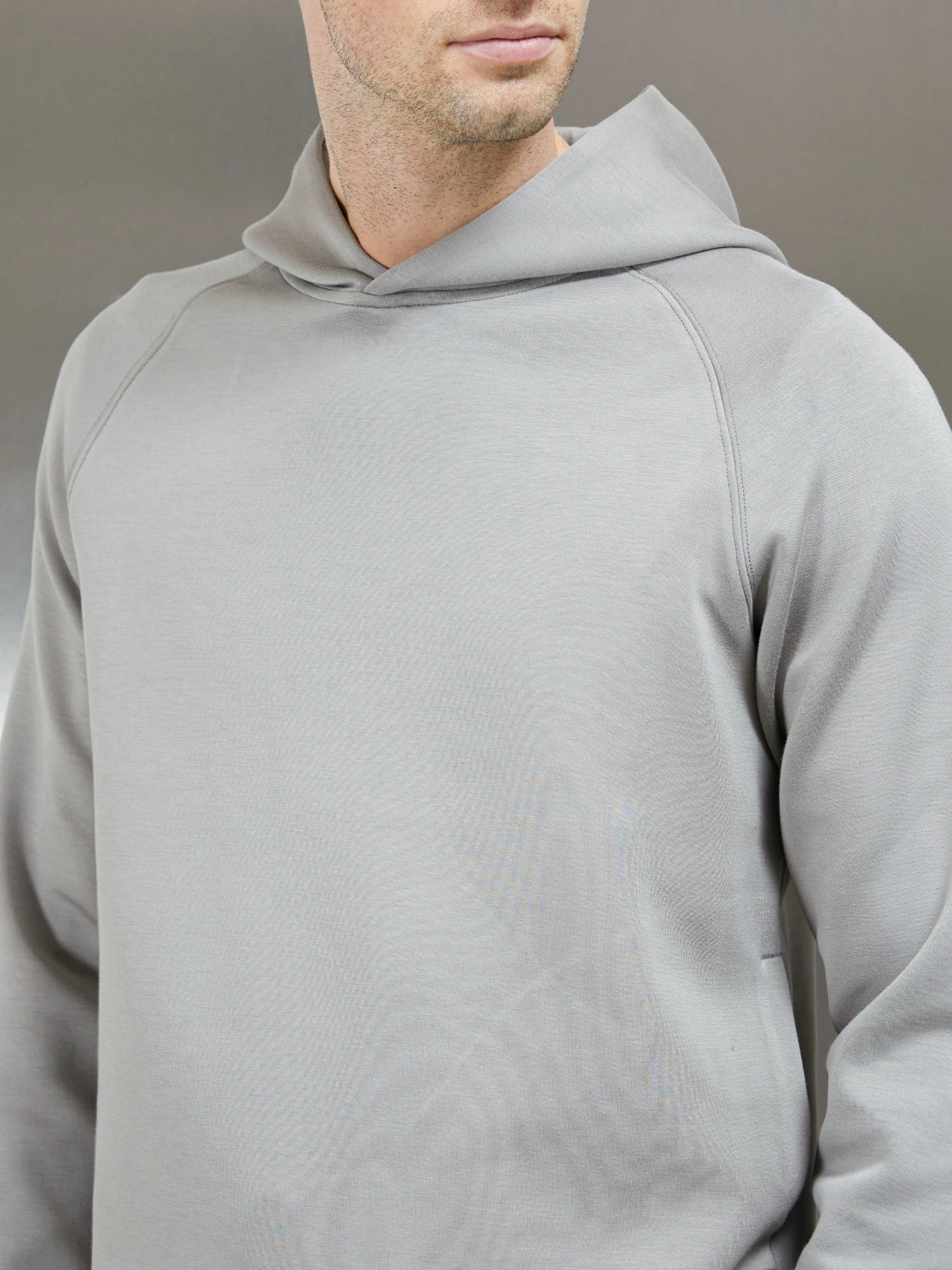 Interlock Neoprene Hoodie In Stone 6 Interlock Neoprene Hoodie In Stone - Image 4
