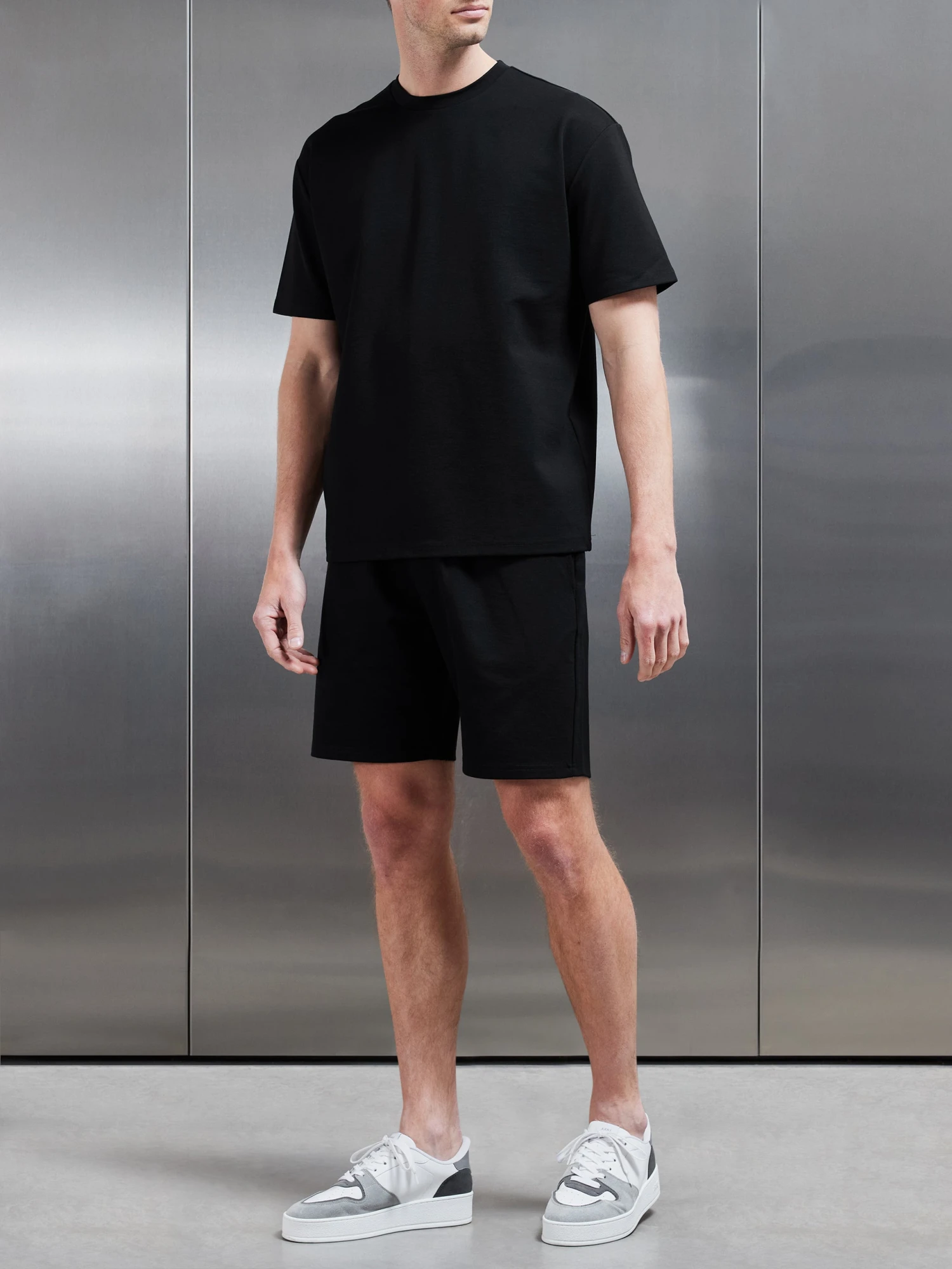 Interlock Relaxed Fit Short In Black 4 Interlock Relaxed Fit Short In Black - Image 2