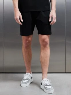 Interlock Relaxed Fit Short In Black 11 Interlock Relaxed Fit Short In Black -Cheap Shirts Shop INTERLOCK RELAXED FIT SHORT IN BLACK 1176