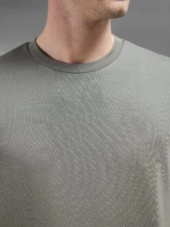 Interlock Relaxed Fit T-Shirt In Sage -Cheap Shirts Shop INTERLOCK RELAXED FIT TSHIRT SAGE 4311