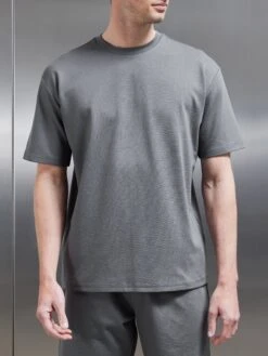 Interlock Relaxed Fit T-Shirt In Grey