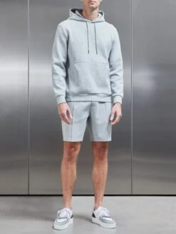 Interlock Jersey Short In Marl Grey -Cheap Shirts Shop INTERLOCK SHORT IN MARL GREY 0432