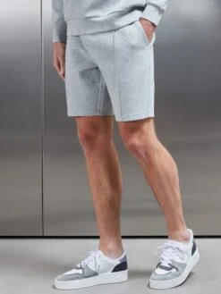 Interlock Jersey Short In Marl Grey -Cheap Shirts Shop INTERLOCK SHORT IN MARL GREY 0436
