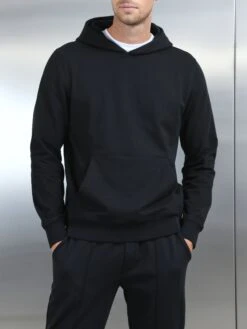 Jersey Hoodie In Black